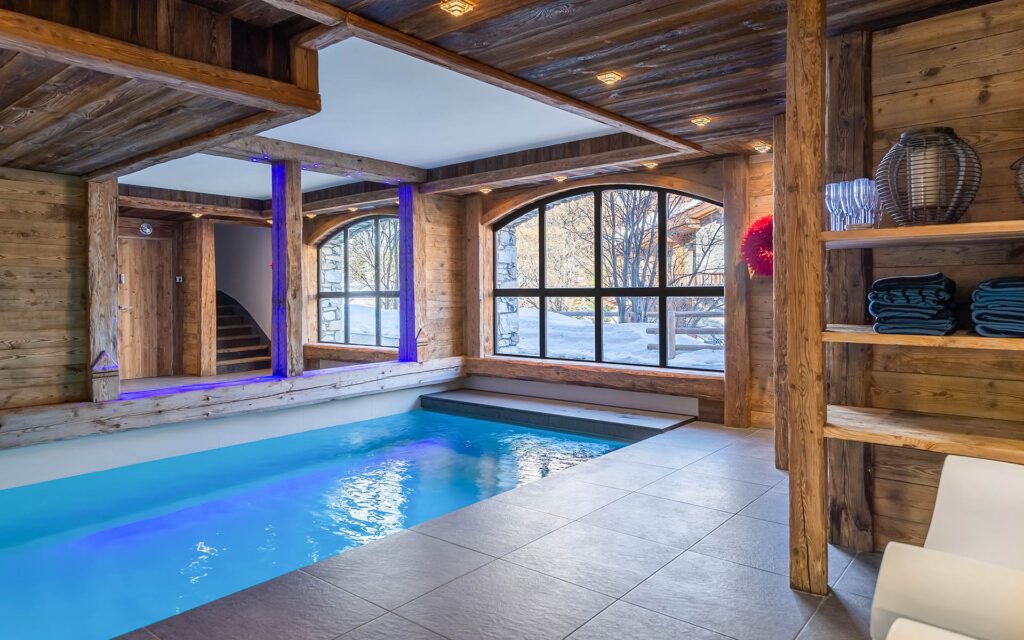 Chalet Face Location chalets Covarel Val dIsere Alpes France – Piscine jpg