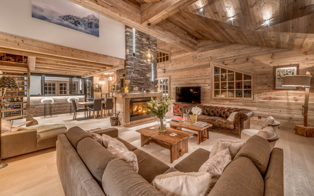 Chalet Namaste Courchevel 1850 Living Room2