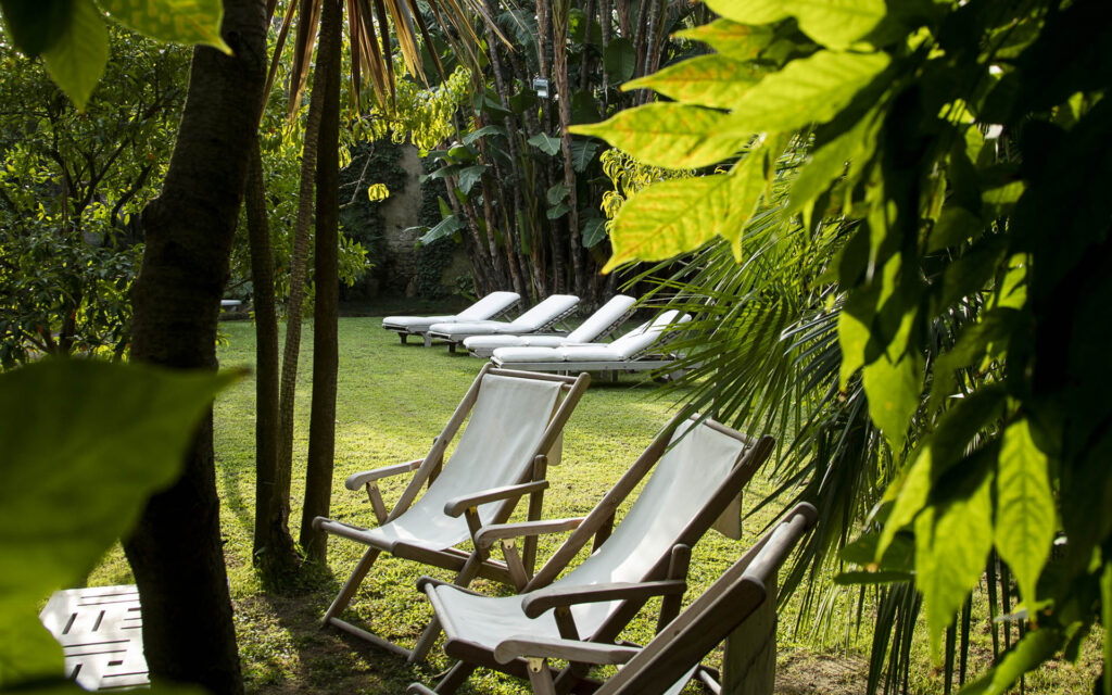 VILLA ASTOR   GARDEN   SWIMMING POOL   LONG CHAIRS