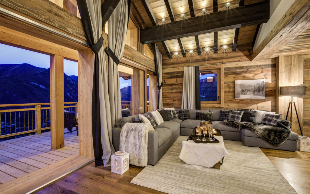 Living area   evenign with terrace