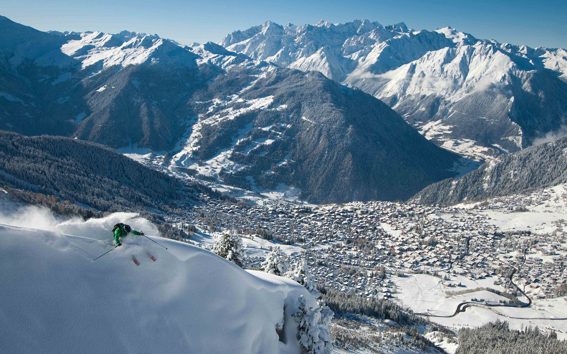 Localite Verbier Ski Bas Combe Verbier yg low cVERBIER St Bernard