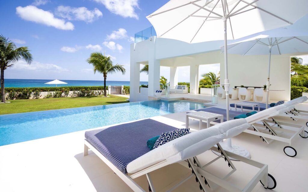 The Beach House Villa patio area