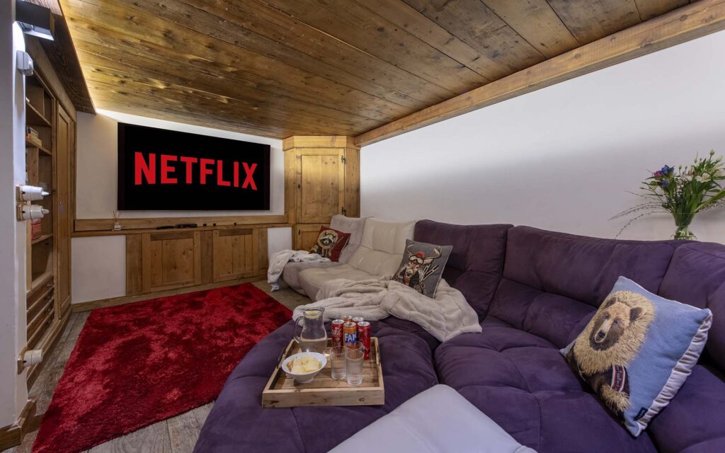 Chalet Doss Luxury Ski chalet Madonna di Campiglio Italy replace cinema room
