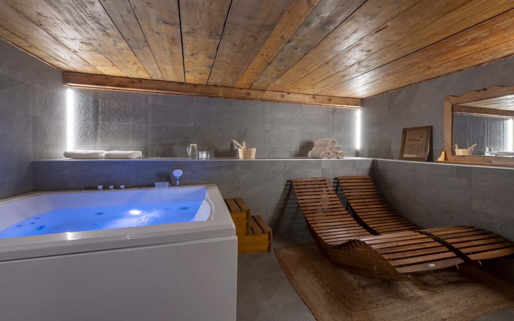 Chalet Doss Luxury Ski chalet Madonna di Campiglio Italy replace wellness area