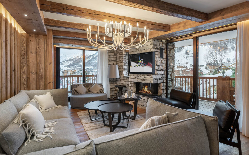 Best view Location chalets Covarel Val dIsere Alpes France – Salon